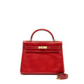 HERMES KELLY 32 EPSOM Q5 ROUGE CASAQUE / 1P COLVERT LGHW SQUARE P