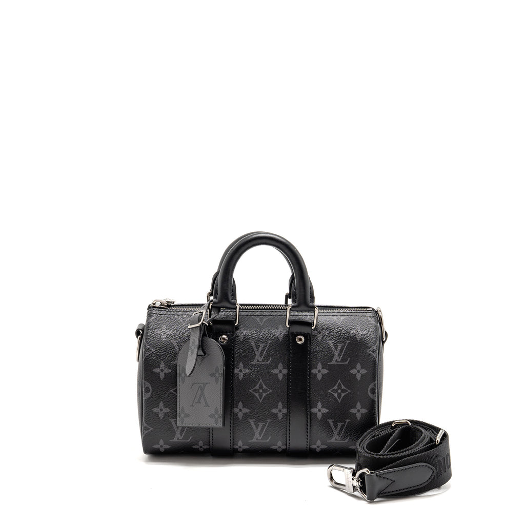 LOUIS VUITTON KEEPALL BANDOULIERE 25 MONOGRAM ECLIPSE SHW