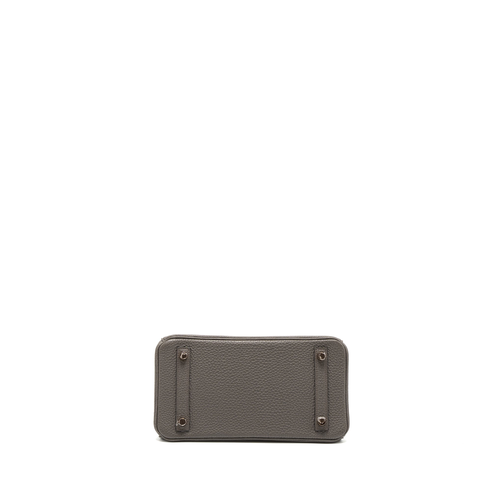 HERMES BIRKIN 25 TOGO GRIS ETAIN RGHW
