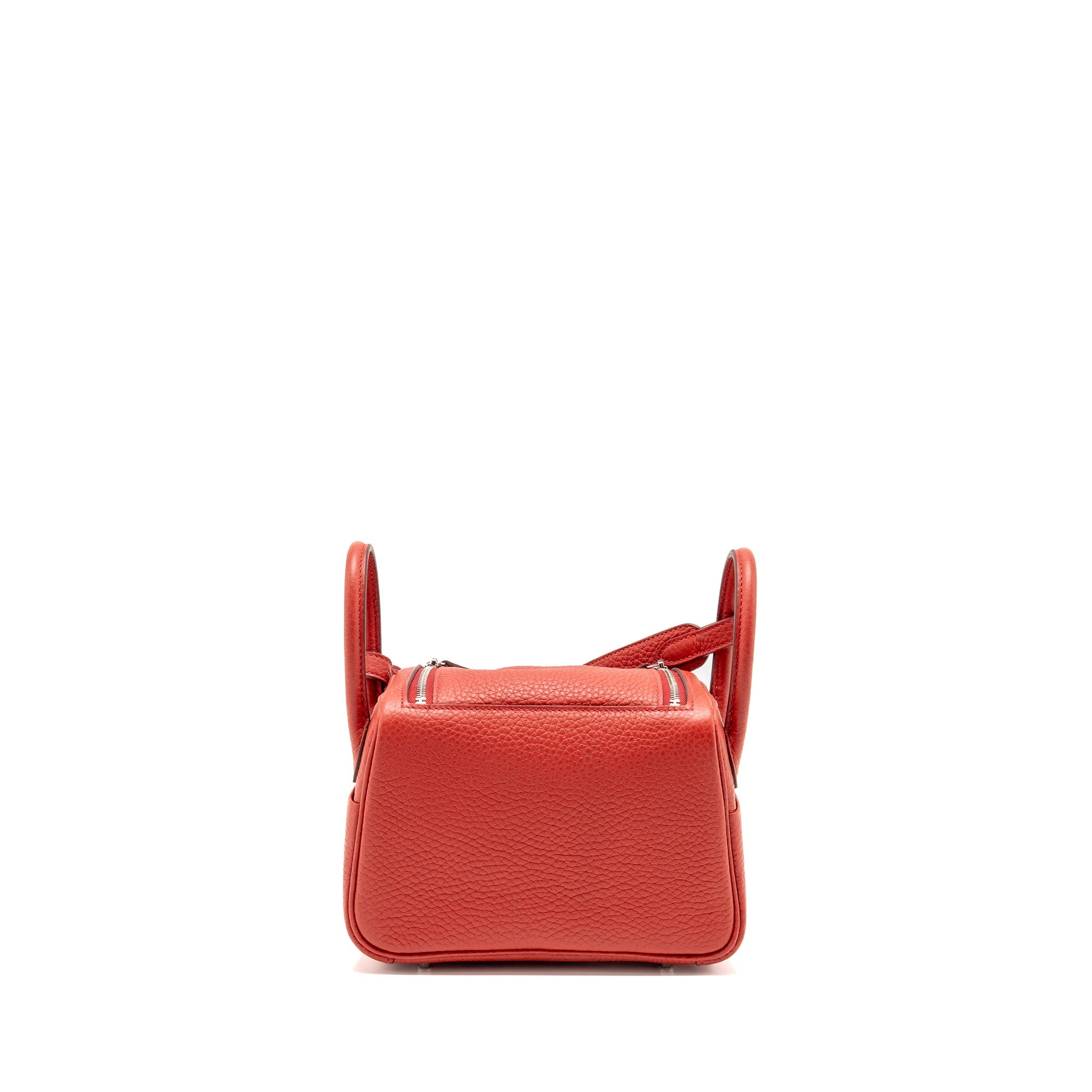 HERMES MINI LINDY CLEMENCE VERMILLON SHW