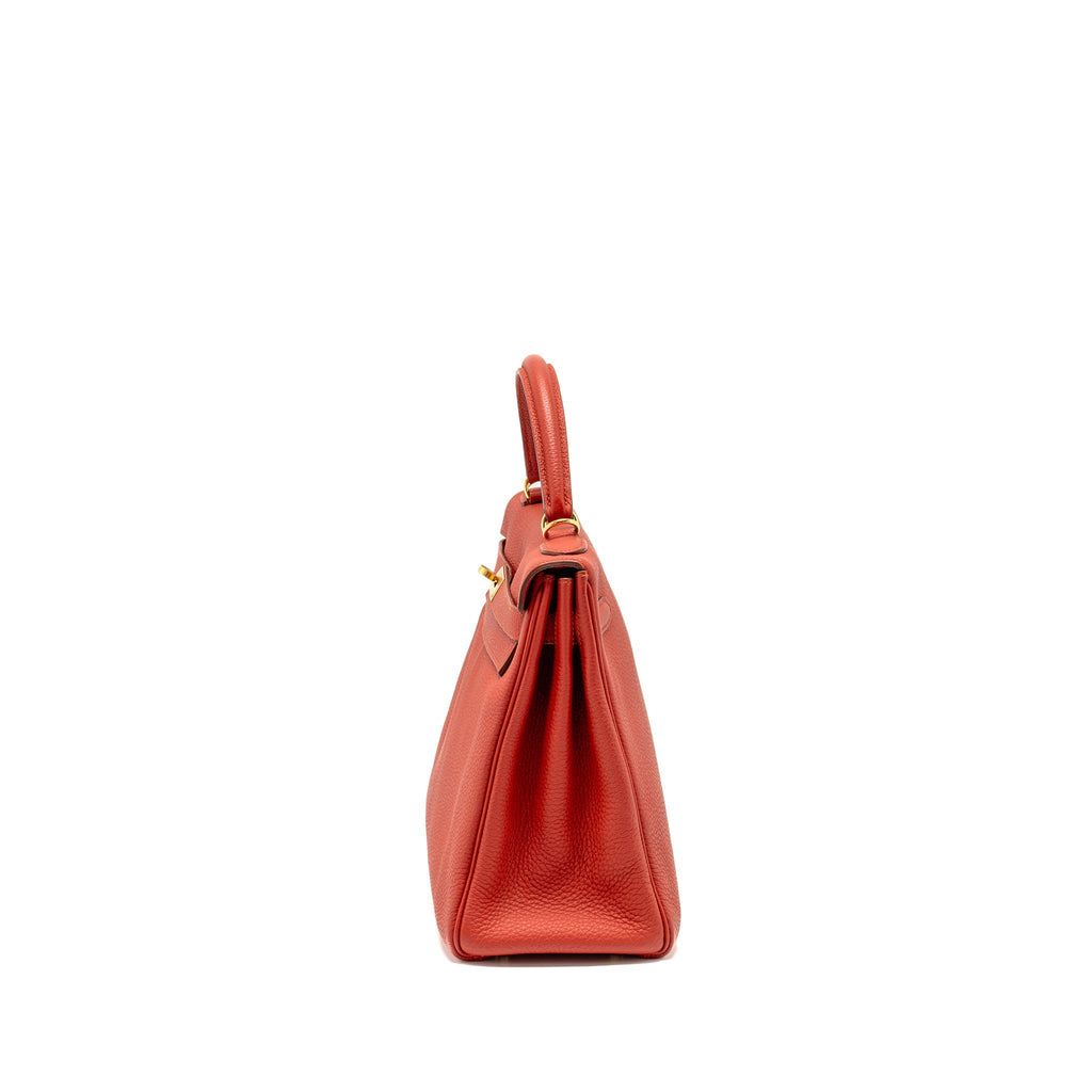 HERMES KELLY 32 TOGO 5E VERMILLION GHW