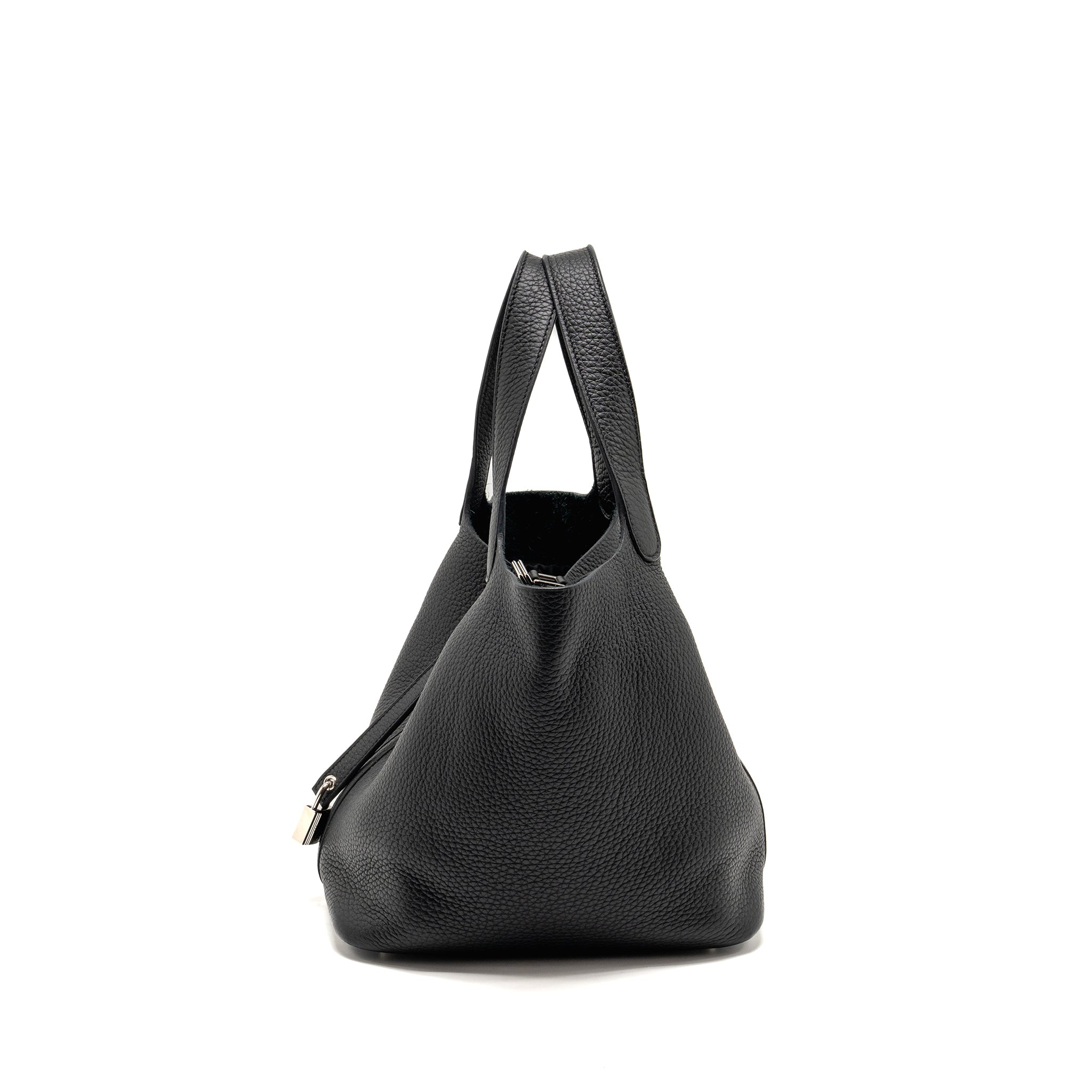 HERMES PICOTIN22 LOCK BAG CLEMENCE BLACK SHW
