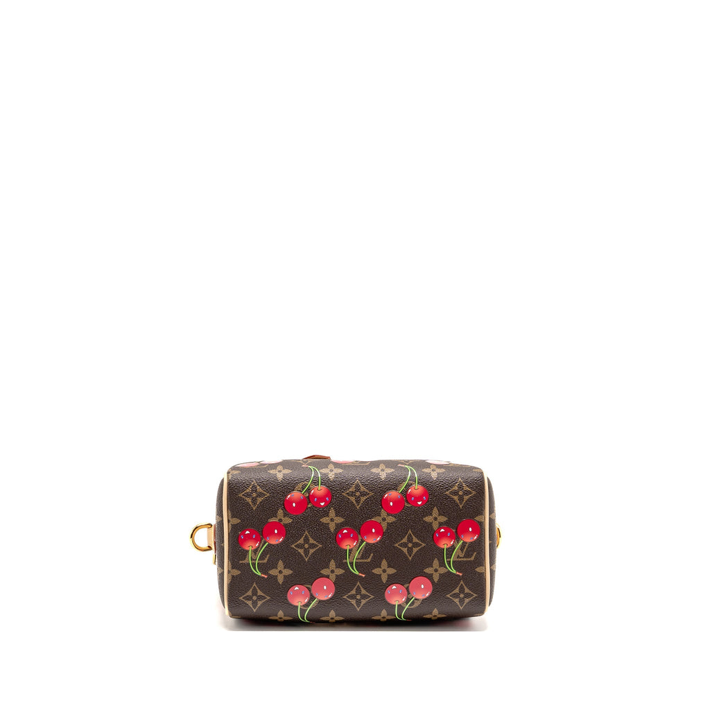 LOUIS VUITTON X TAKASHI MURAKAMI SPEEDY BANDOULIERE 20 MONOGRAM CHERRY COATED CANVAS MULTICOLOURED GHW