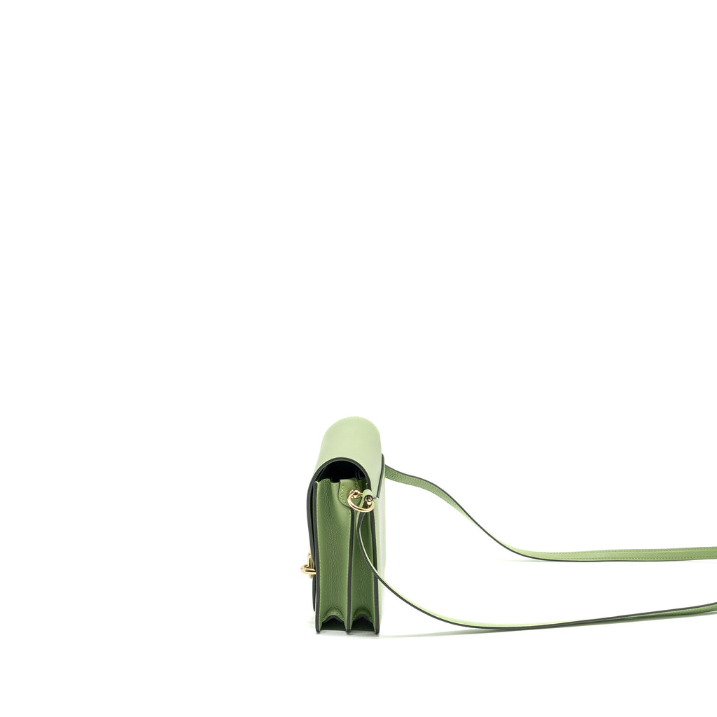 HERMES MINI ROULIS EVERCOLOR VERT CRIQUIT LGHW