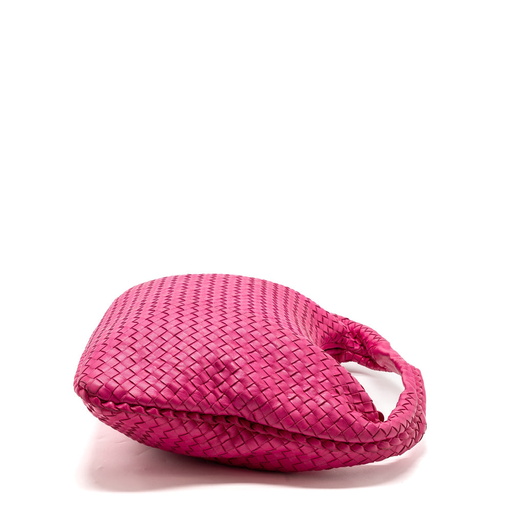 BOTTEGA VENETA INTRECCIATO LARGE SHOULDER BAG NAPPA PINK SHW