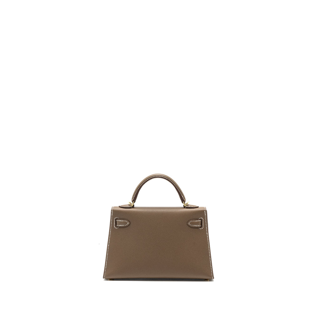 HERMES MINI KELLY II MADAME ETOUPE GHW
