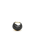 FENDI NANO FENDIGRAPHY LEATHER CHARM CALFSKIN BLACK GHW