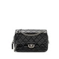 CHANEL PARIS-EDINBURGH COCO SPORRAN FLAP BAG CALFSKIN BLACK RUTHENIUM HARDWARE
