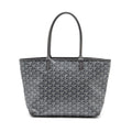 GOYARD ARTOIS TOTE BAG GOYARDLINE CANVAS / CALFSKIN GREY SHW