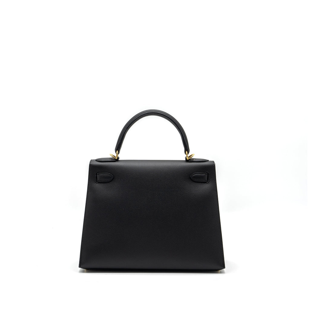 HERMES KELLY 28 EPSOM BLACK GHW