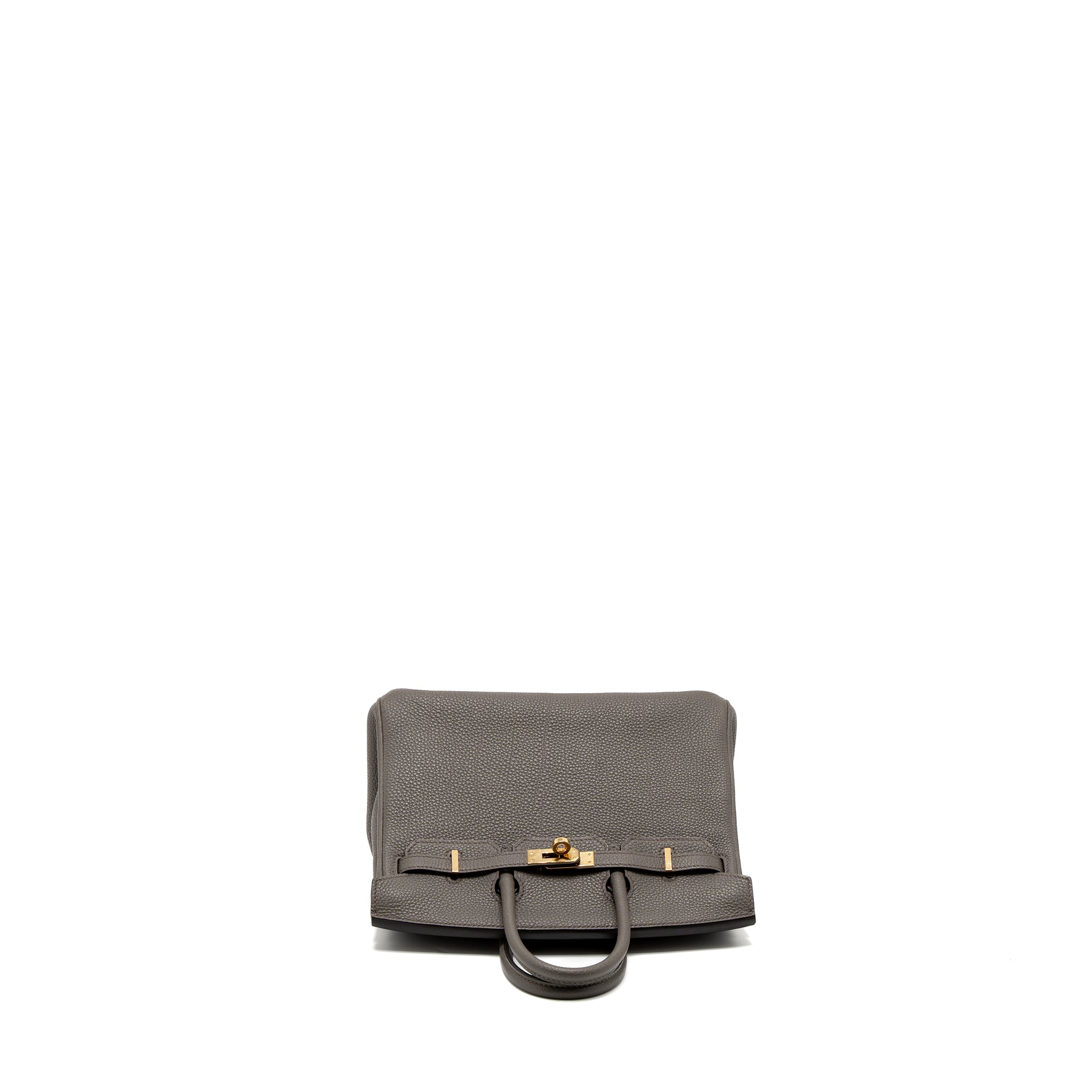 HERMES BIRKIN 25 TOGO GRIS ETAIN RGHW