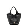 HERMES PICOTIN22 LOCK BAG CLEMENCE BLACK SHW