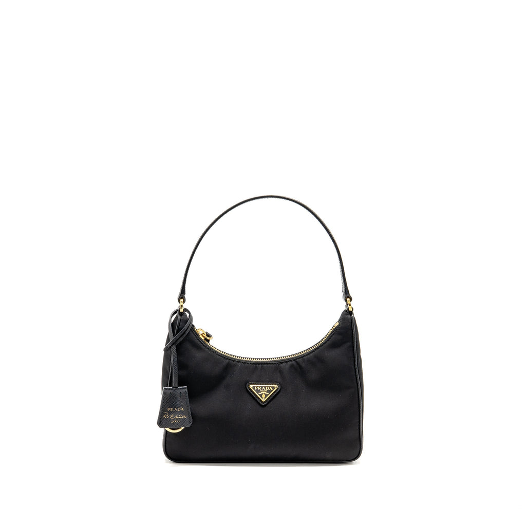 PRADA REEDITION 2005 NYLON BAG BLACK GHW