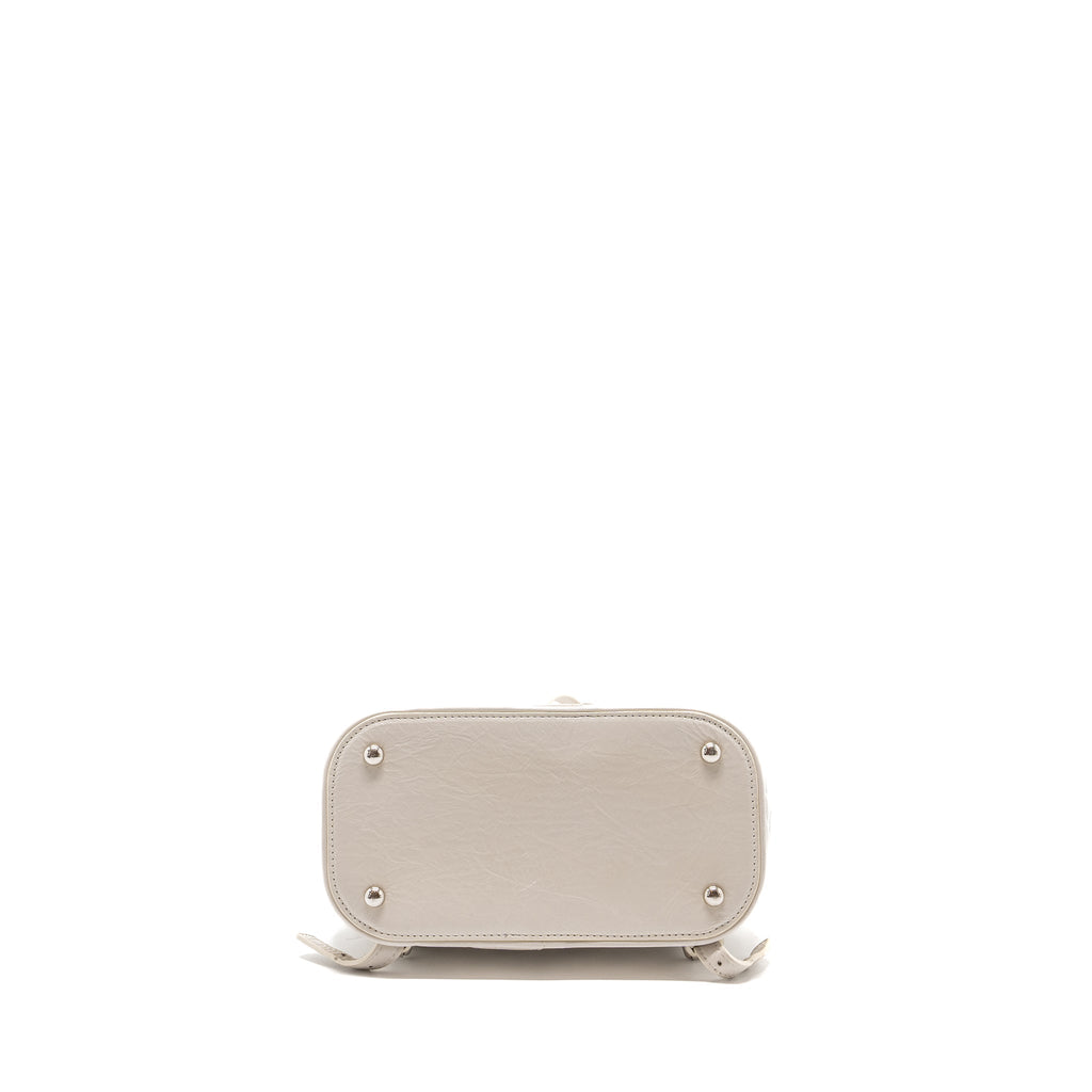 CHANEL TRANSPARENT BACKPACK PVC/SHINY CALFSKIN WHITE SHW