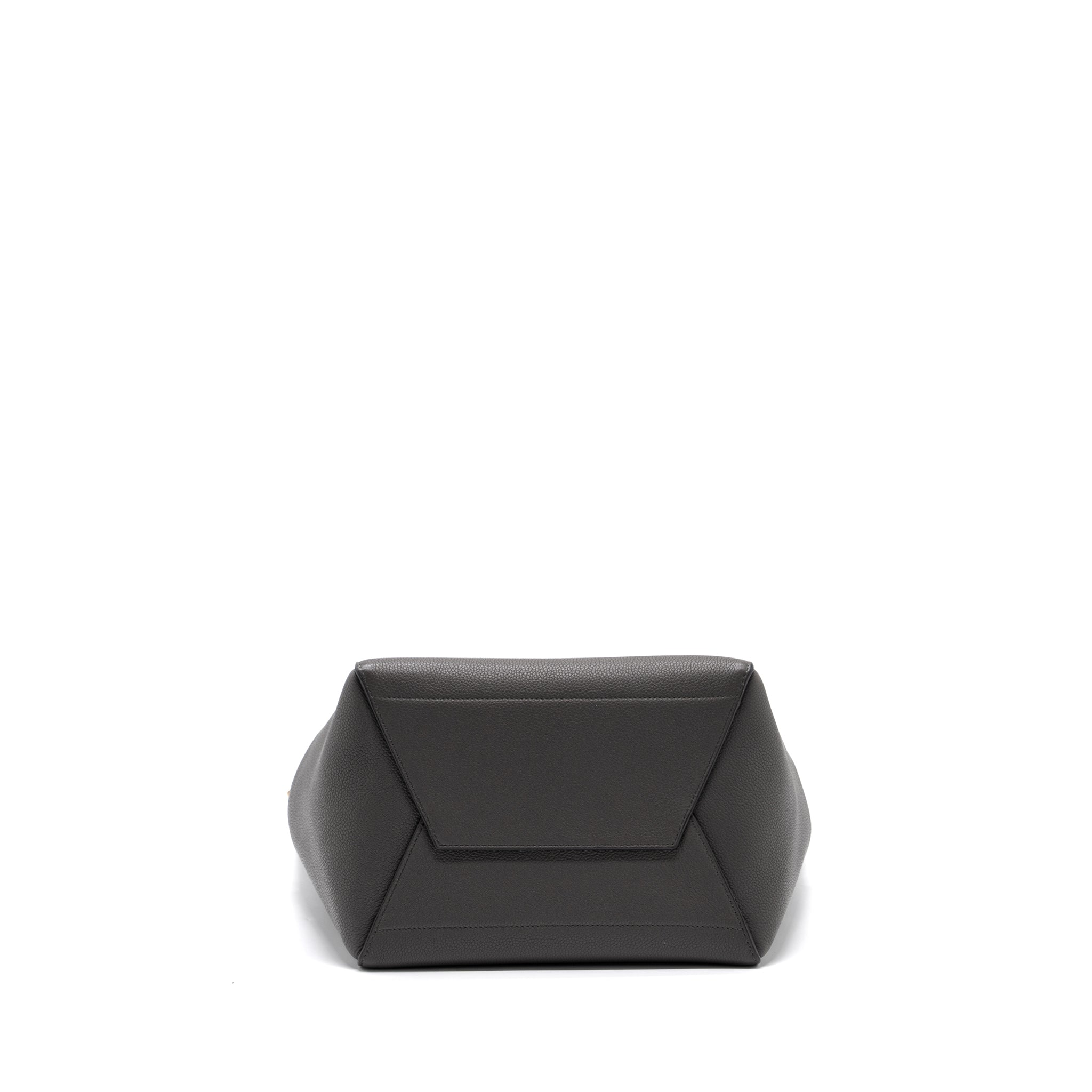 CELINE SANGLE BUCKET GRAINED CALFSKIN GREY GHW
