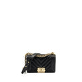 CHANEL SMALL BOY BAG CHEVRON CAVIAR BLACK LGHW