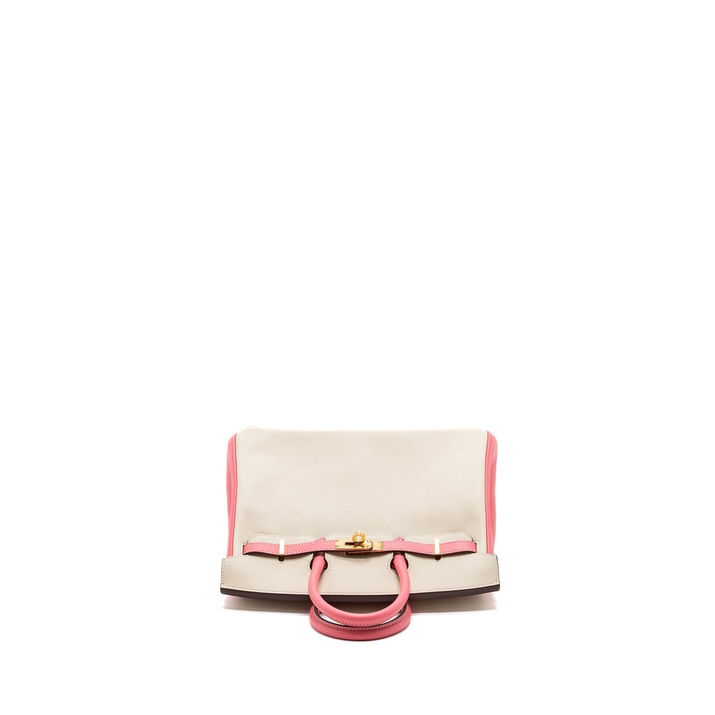 HERMES BIRKIN 25 SPECIAL ORDER SWIFT CRAIE/ROSE AZALEE GHW