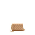 CHANEL PEARL CRUSH WALLET ON CHAIN LAMBSKIN BEIGE GHW (MICROCHIP)
