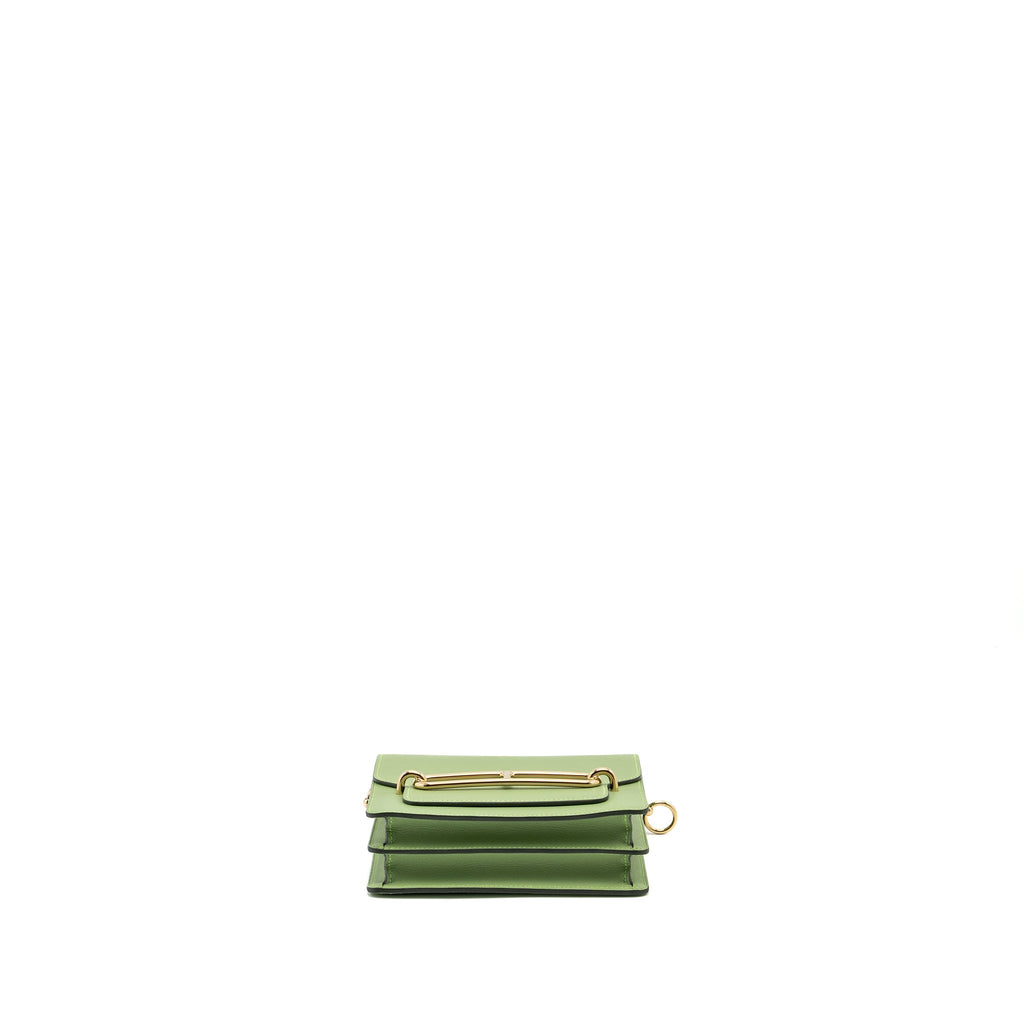 HERMES MINI ROULIS EVERCOLOR VERT CRIQUIT LGHW
