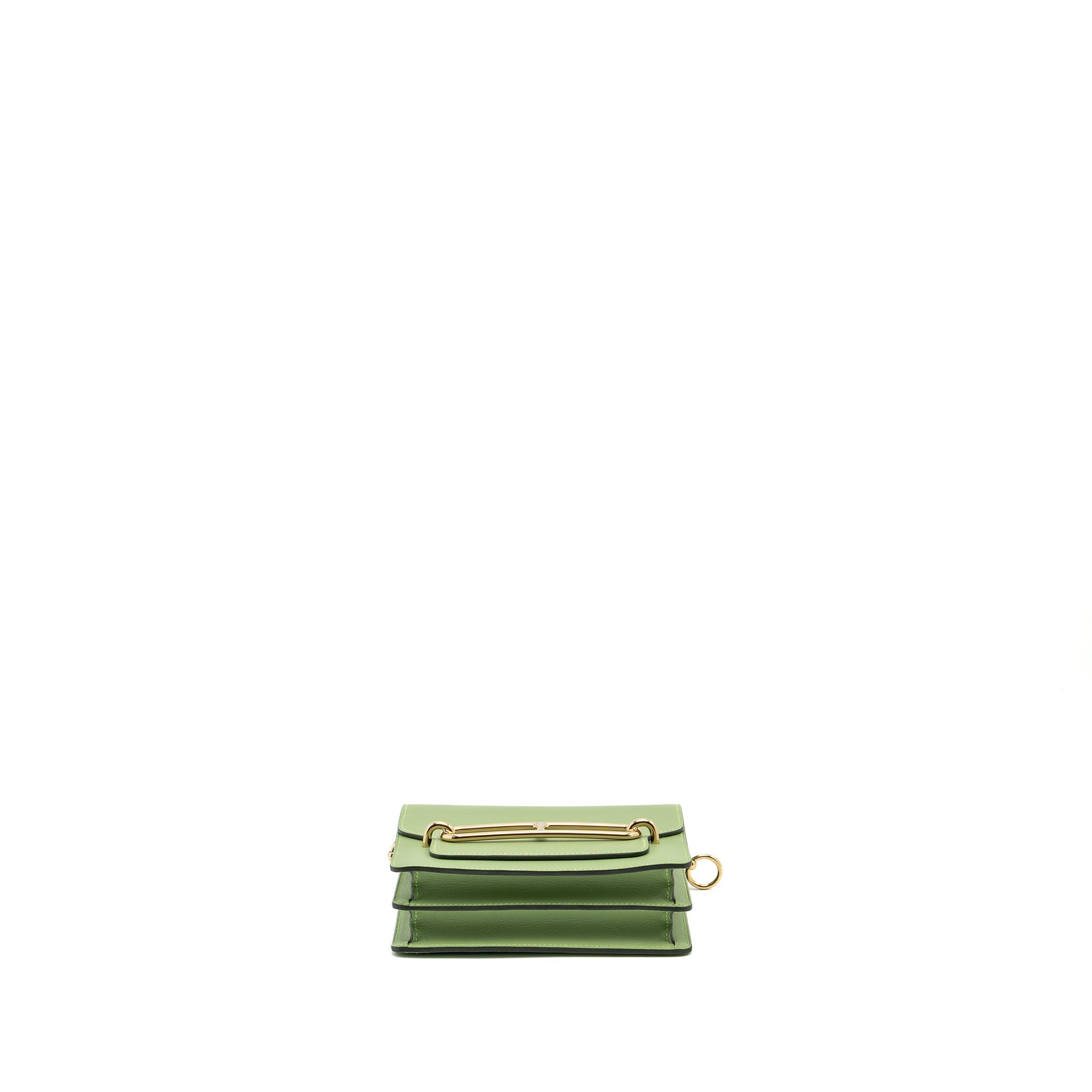 HERMES MINI ROULIS EVERCOLOR VERT CRIQUIT LGHW
