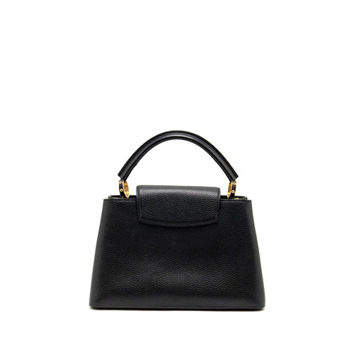 LOUIS VUITTON CAPUCINES MM CALFSKIN BLACK GHW