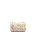 CHANEL MEDIUM DOUBLE FLAP BAG UMBRELLA RAINBOW PRINT CALFSKIN MULTICOLOUR SHW