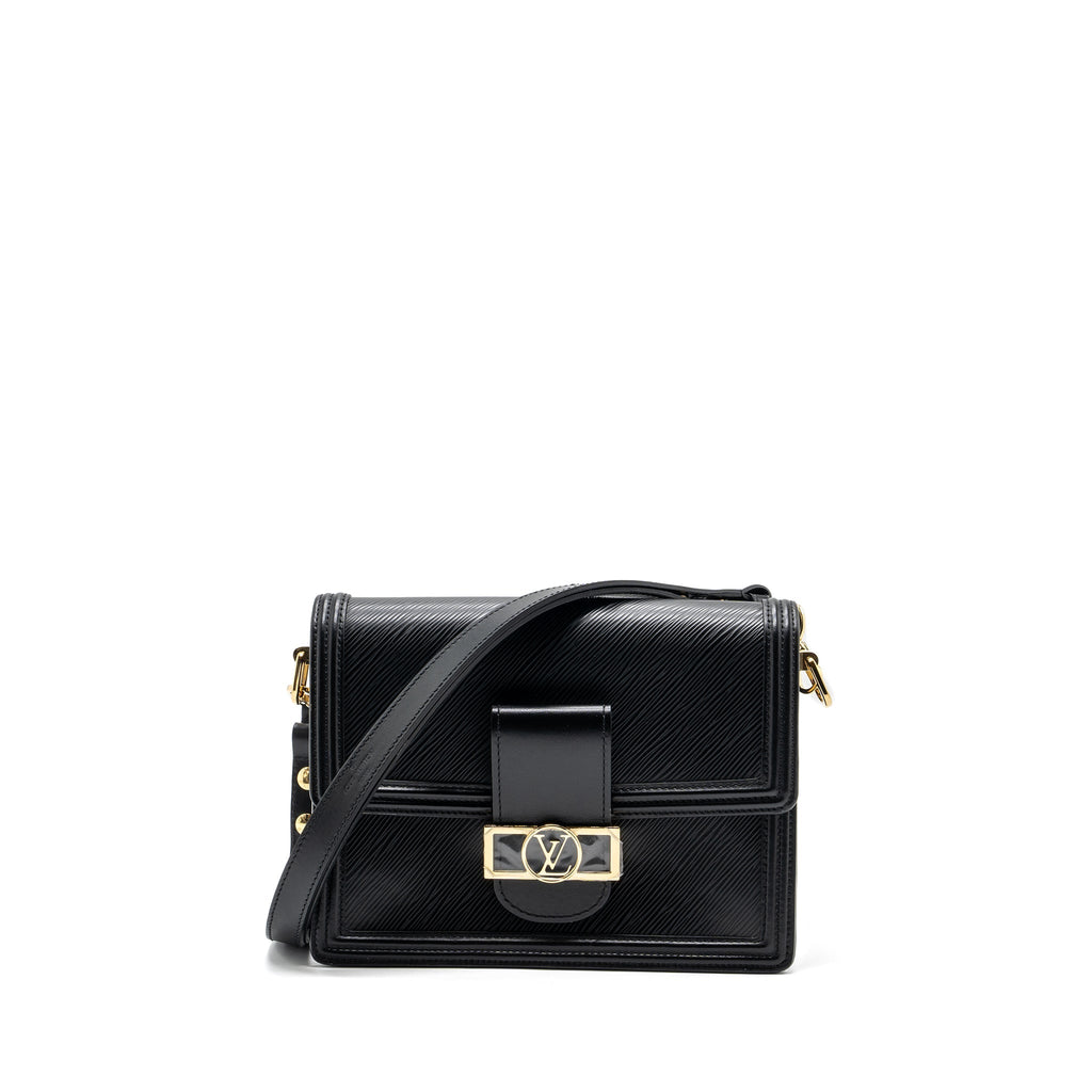 LOUIS VUITTON DAUPHINE MM EPI BLACK GHW (NEW VERSION)