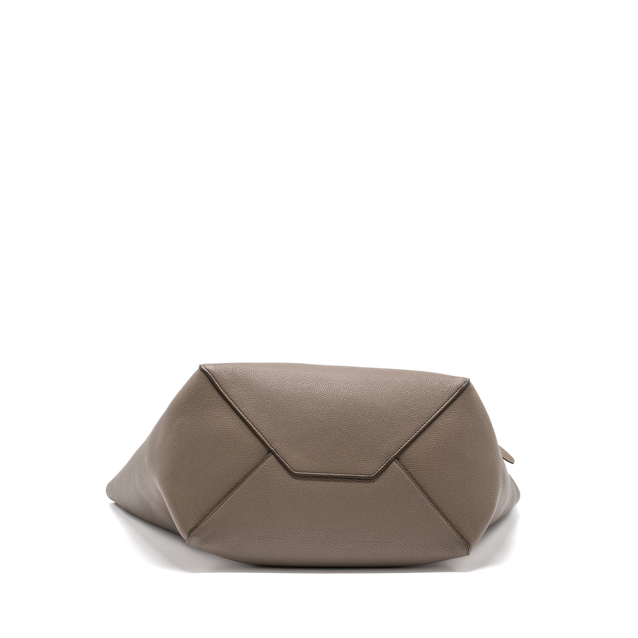 CELINE SMALL CABAS PHANTOM BAG GRAINED CALFSKIN TAUPE GHW