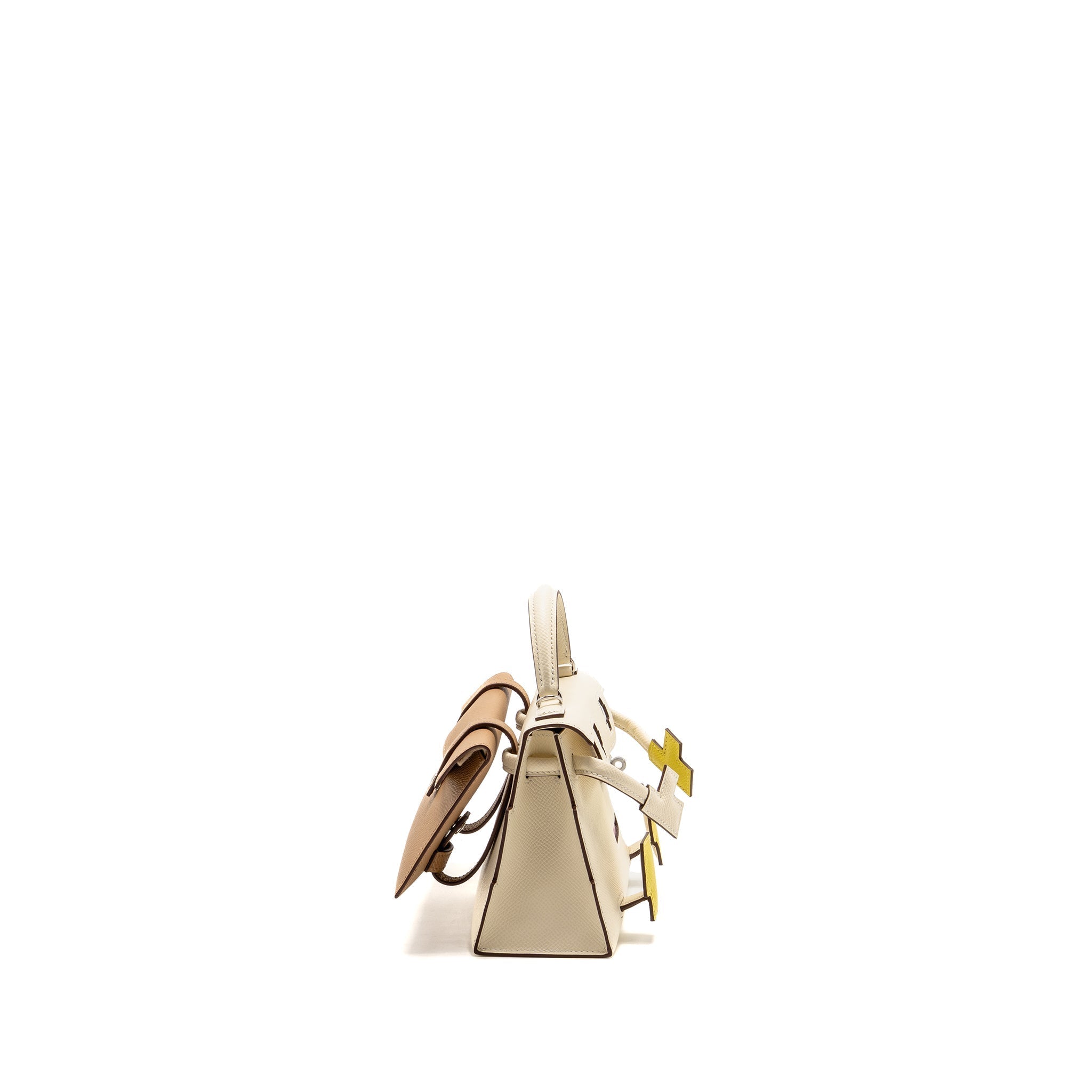 HERMES KELLYDOLE/KELLY DOLE PICTO EPSOM NATA/LIME/MAUVE SYLVESTRE/CHAI SHW