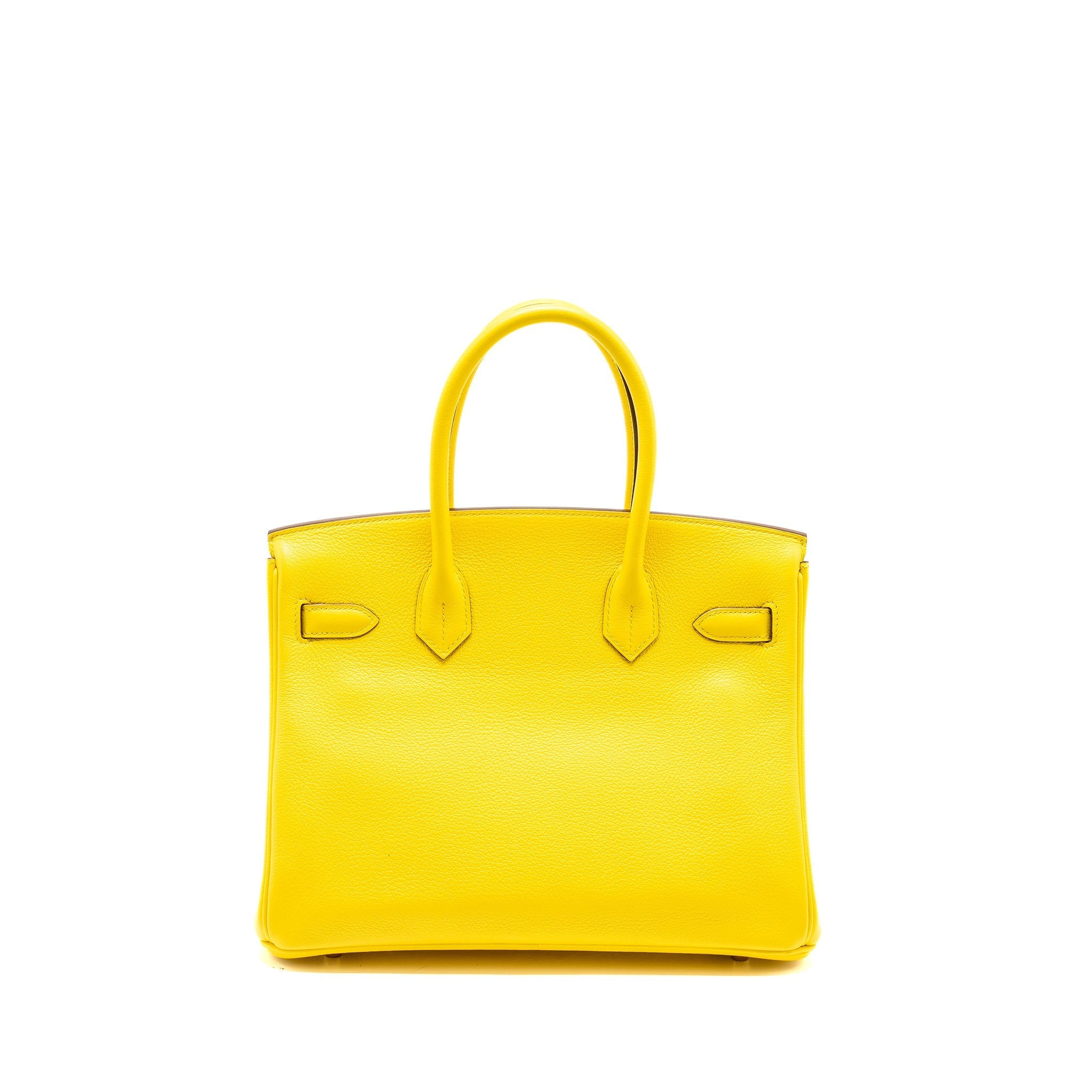 HERMES BIRKIN 30 TAURILLON NOVILLO LEATHER 9O JAUNE DE NAPLES GHW