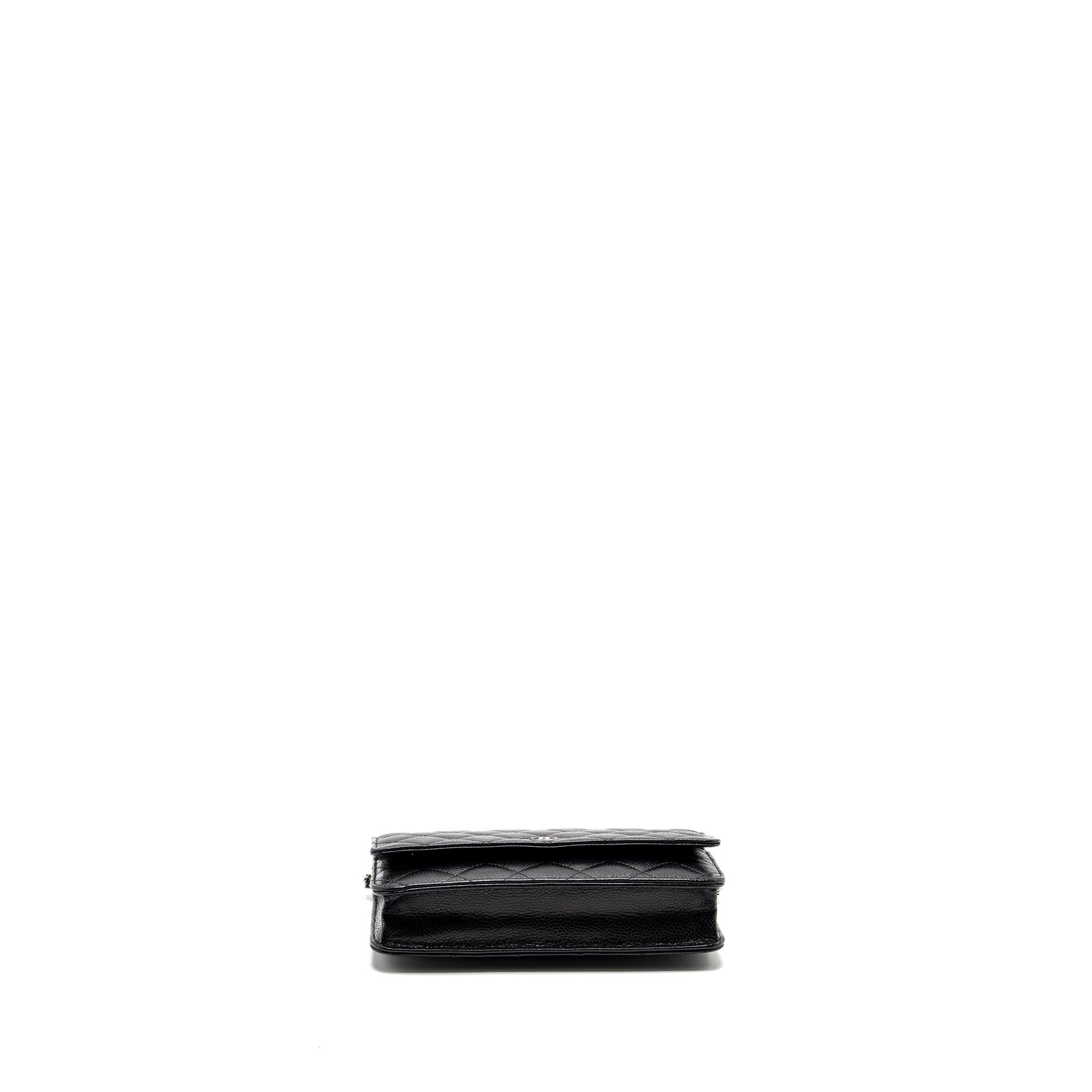 CHANEL CLASSIC WALLET ON CHAIN CAVIAR BLACK SHW