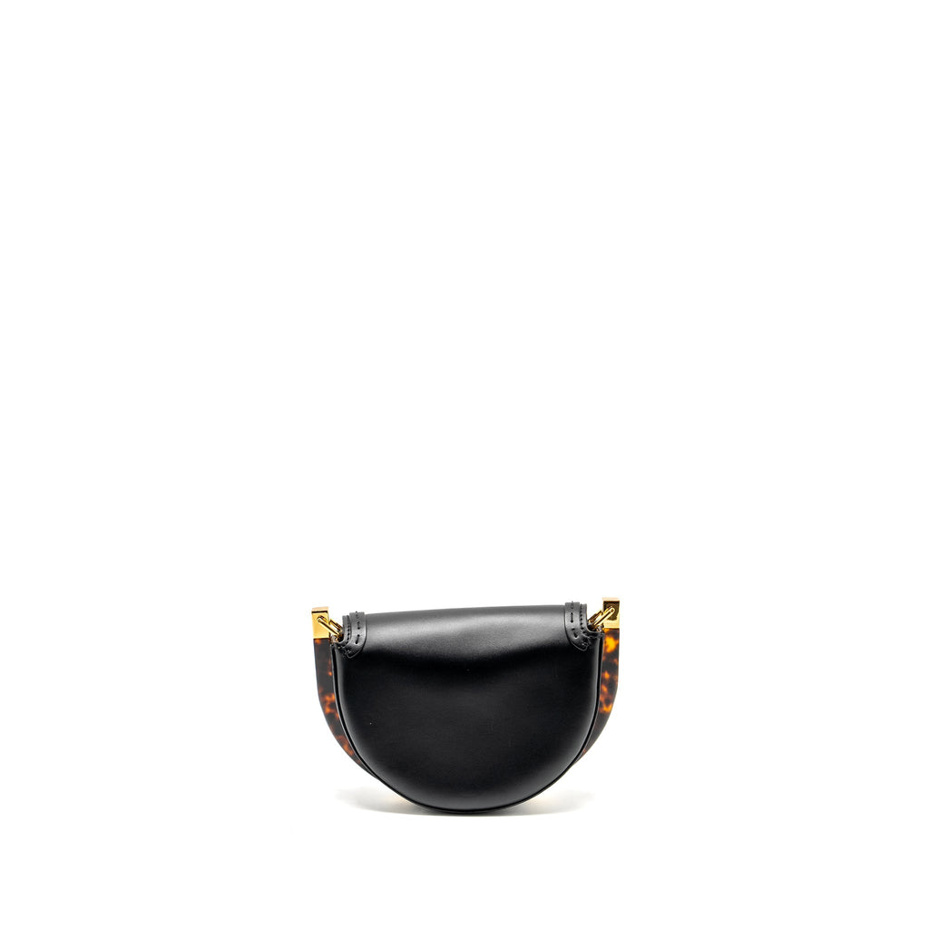 FENDI MOONLIGHT SHOULDER BAG CALFSKIN BLACK GHW