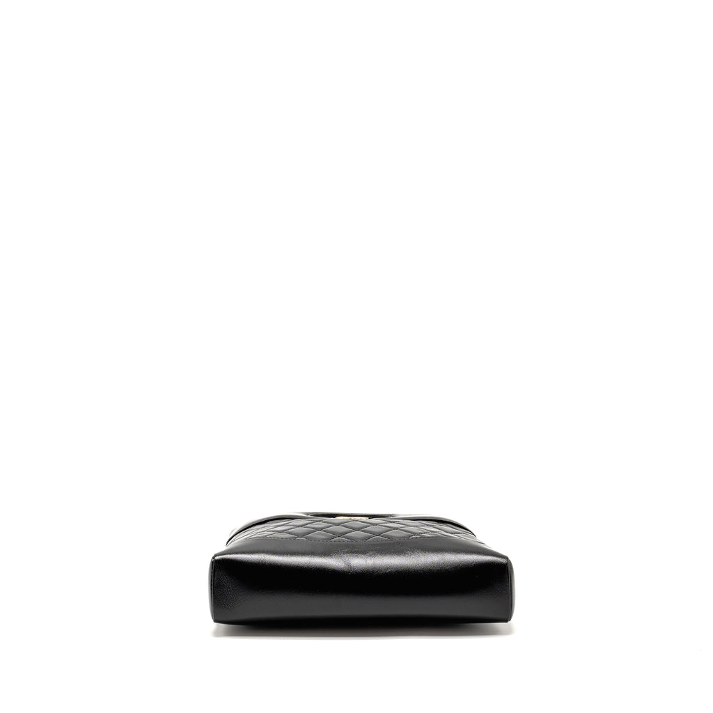 CHANEL MINI 31 BAG SHINY CALFSKIN BLACK LGHW (MICROCHIP)