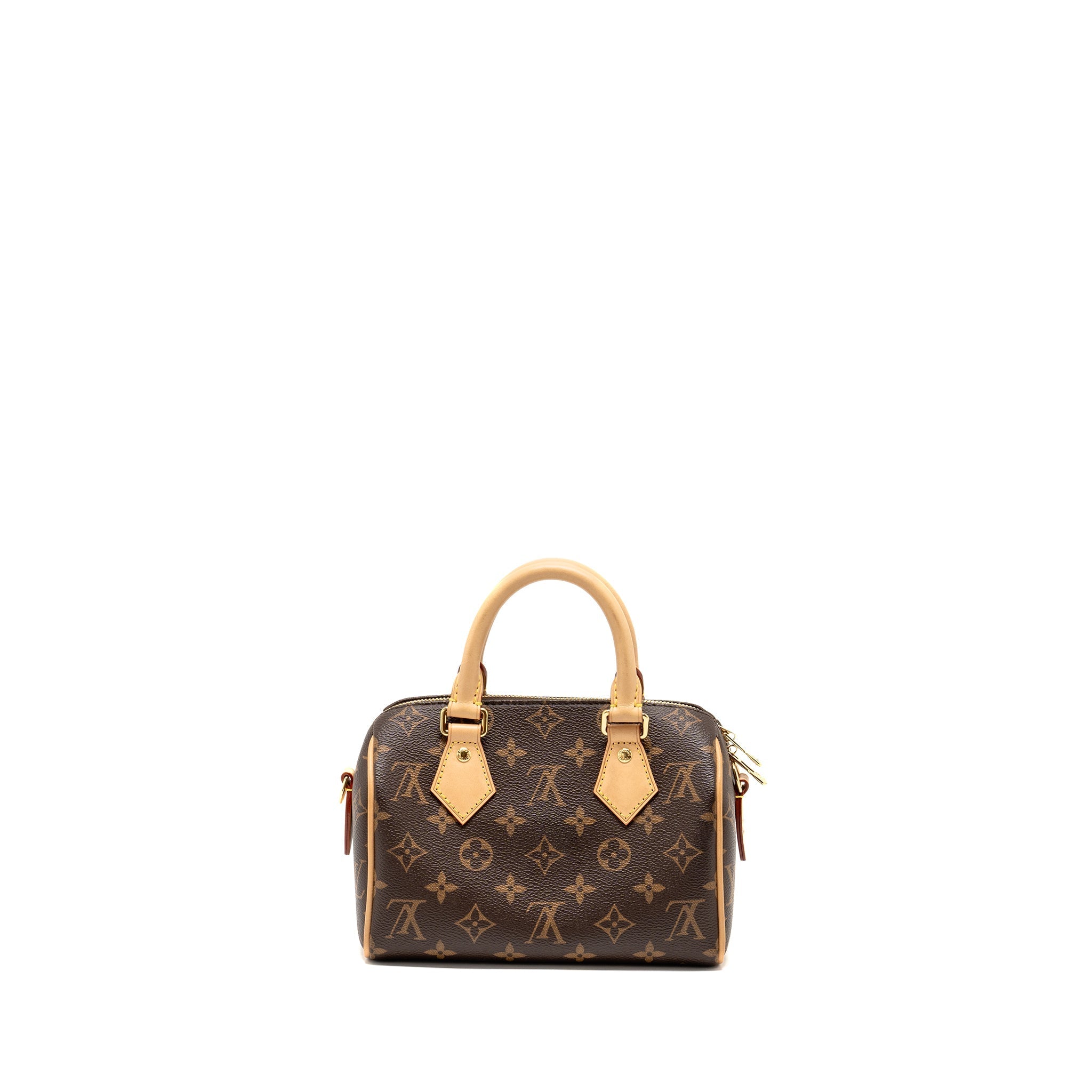 LOUIS VUITTON SPEEDY BANDOULIERE 20 MONOGRAM  CANVAS BLACK STRAP GHW