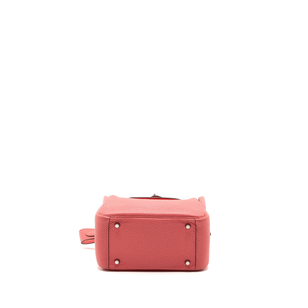 HERMES MINI LINDY CLEMENCE 8W ROSE AZALEE SHW