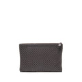 BOTTEGA VENETA INTRECCIATO CLUTCH LEATHER BROWN SHW