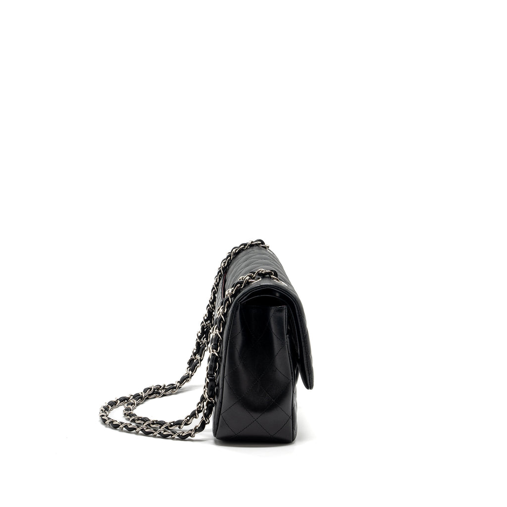 CHANEL JUMBO CLASSIC DOUBLE FLAP LAMBSKIN BLACK SHW
