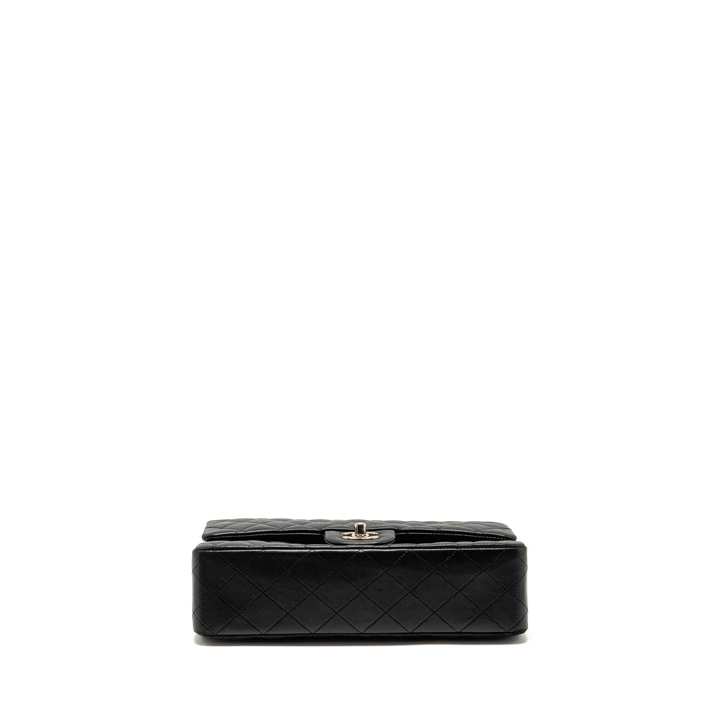CHANEL MEDIUM CLASSIC DOUBLE FLAP BAG LAMBSKIN BLACK SHW
