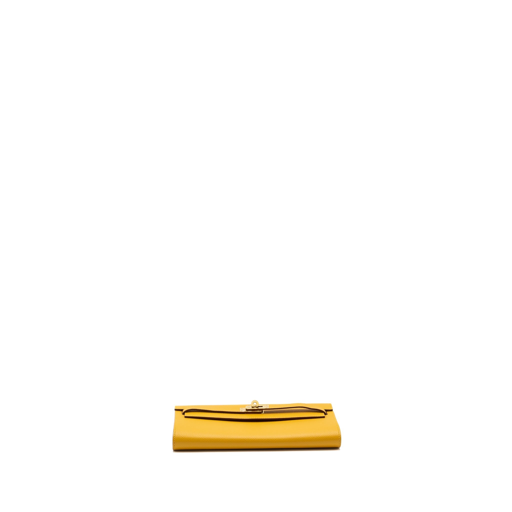 HERMES KELLY TO GO EPSOM JAUNE AMBER GHW