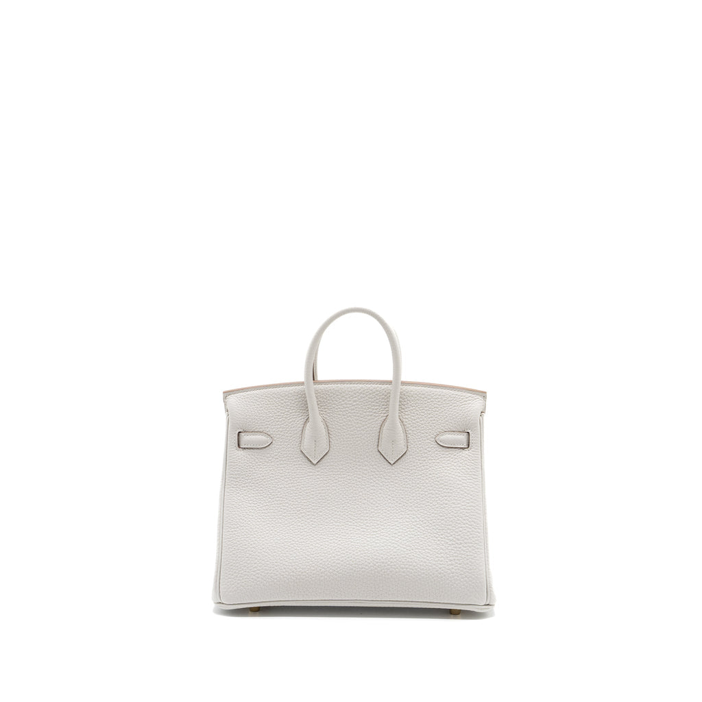 HERMES BIRKIN 25 TOGO M4 GRIS PALE GHW