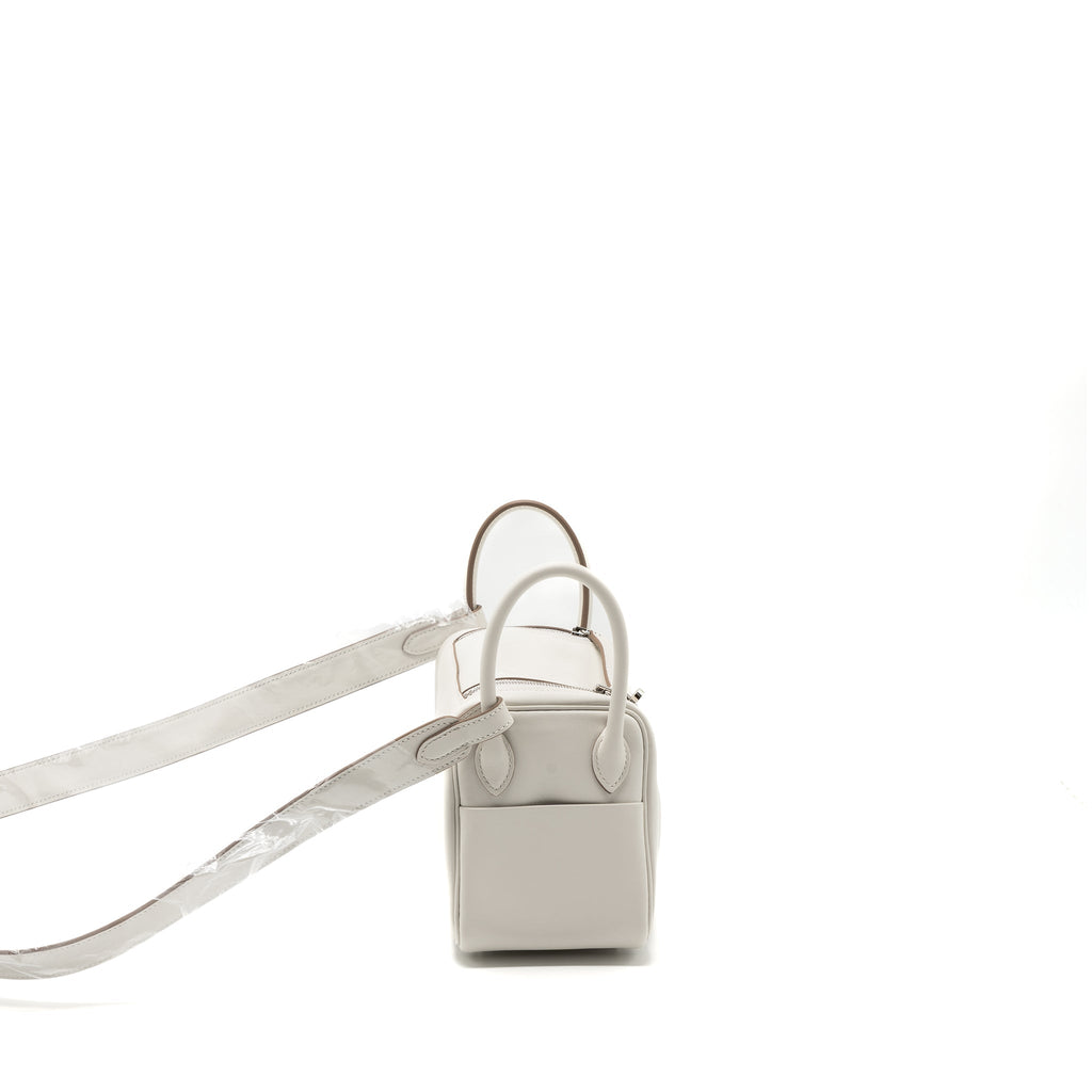 HERMES MINI LINDY SWIFT GRIS PALE/ GRIS MEYER SHW