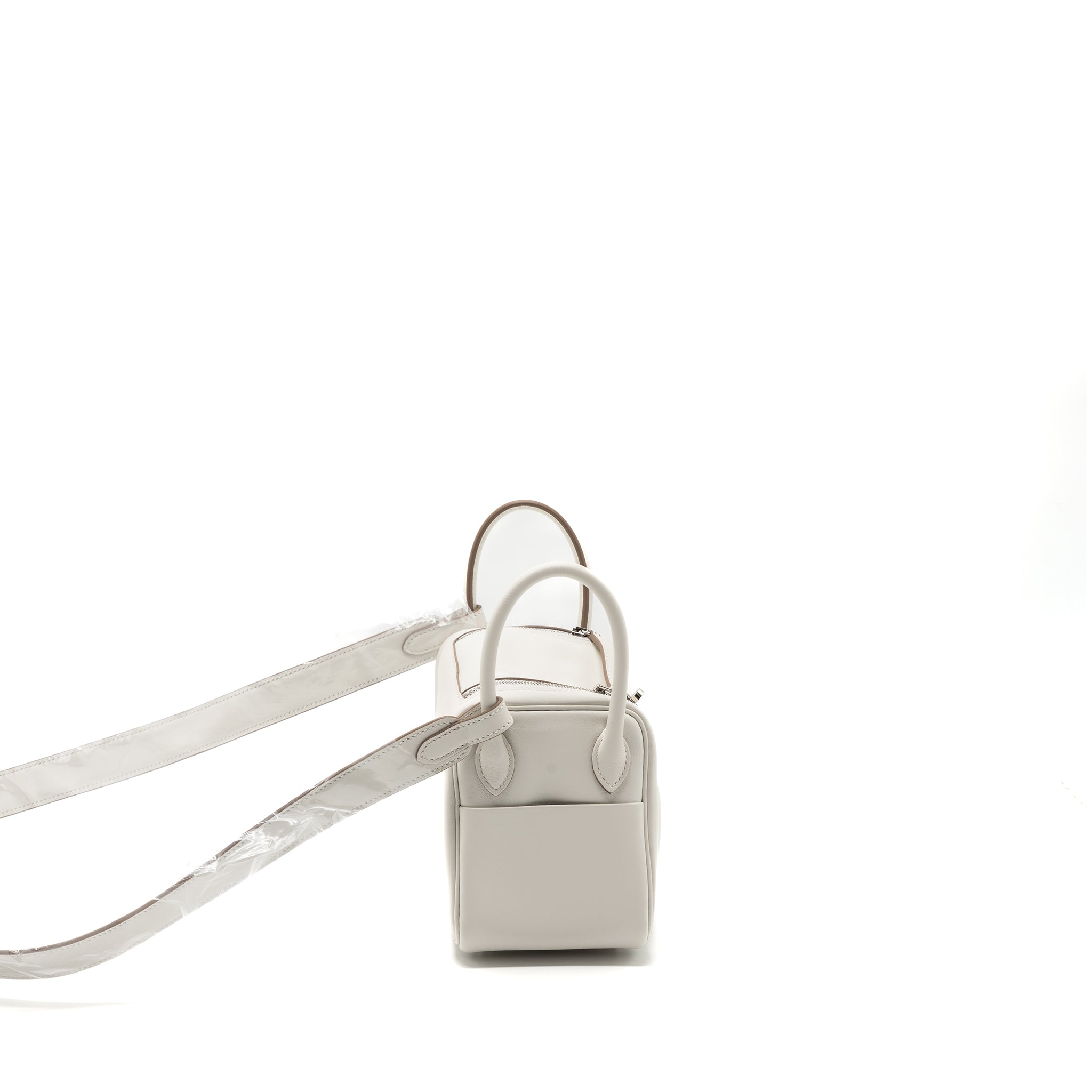 HERMES MINI LINDY SWIFT GRIS PALE/ GRIS MEYER SHW