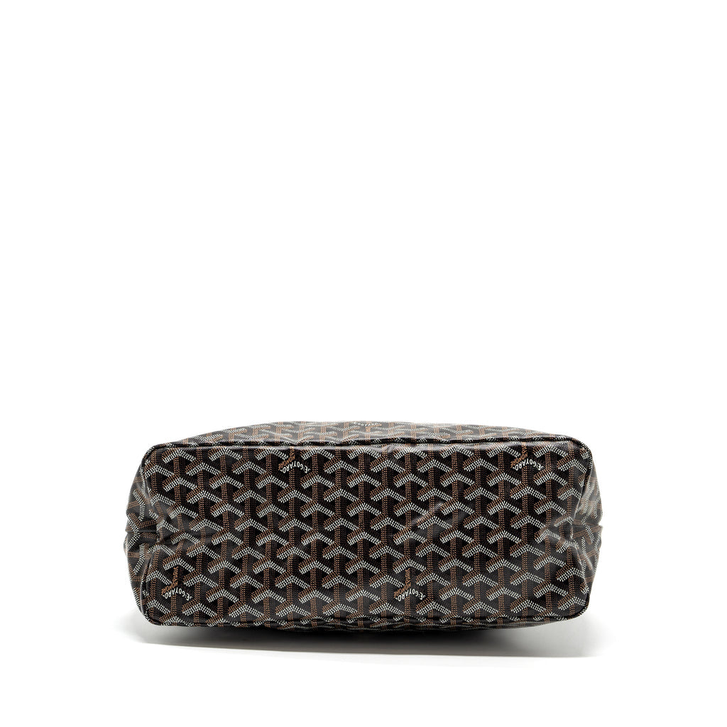GOYARD BOHEME HOBO BAG GOYARDLINE CANVAS CALFSKIN BLACK LIMITED EDITION SHW