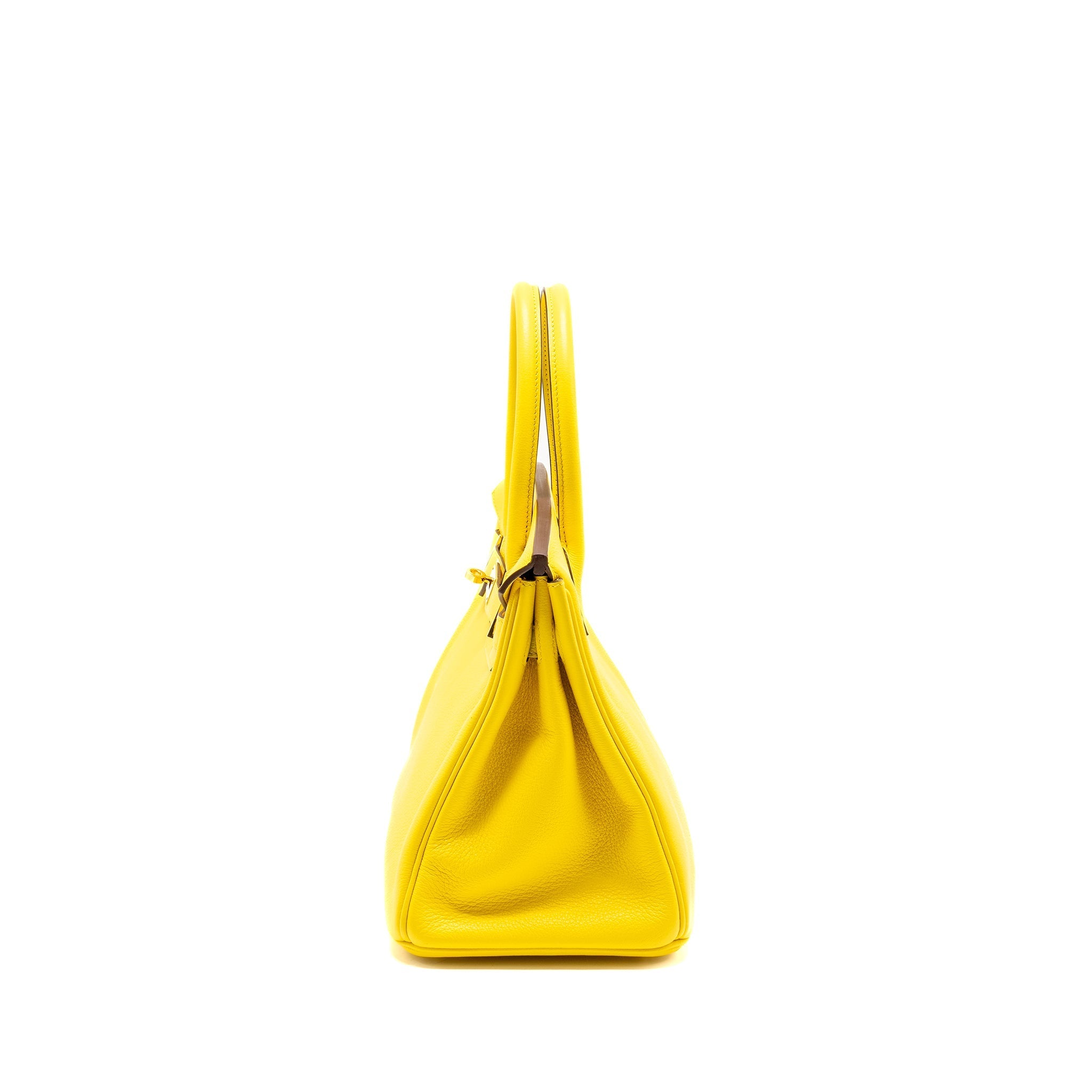 HERMES BIRKIN 30 TAURILLON NOVILLO LEATHER 9O JAUNE DE NAPLES GHW
