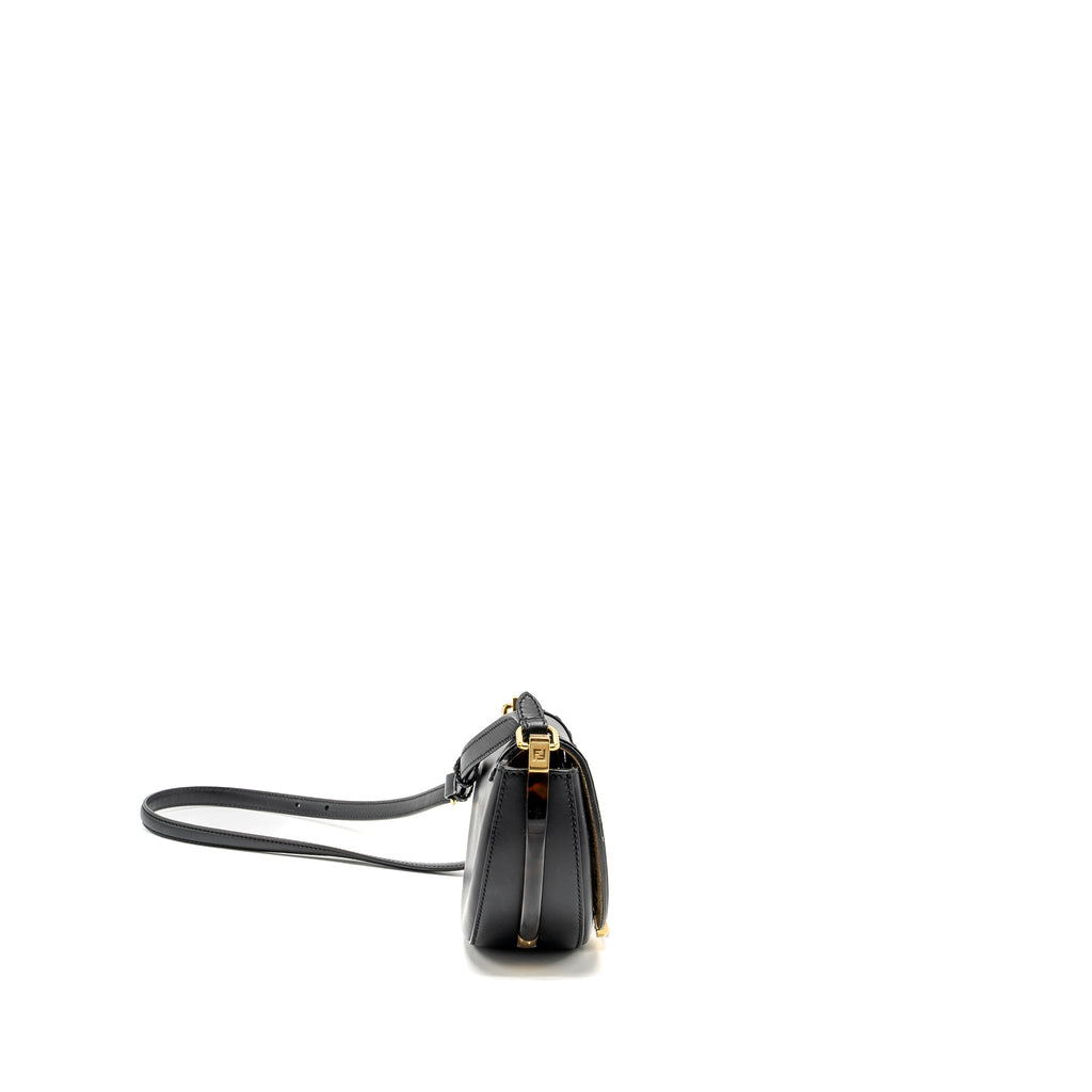 FENDI MOONLIGHT SHOULDER BAG CALFSKIN BLACK GHW