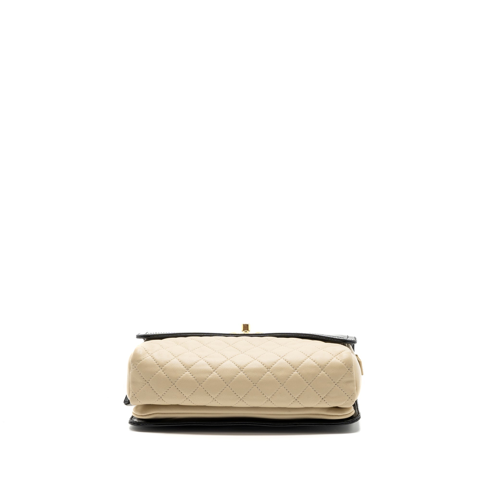 CHANEL MEDIUM IN THE MIX FLAP BAG LEATHER BLACK/BEIGE/CREAM GHW