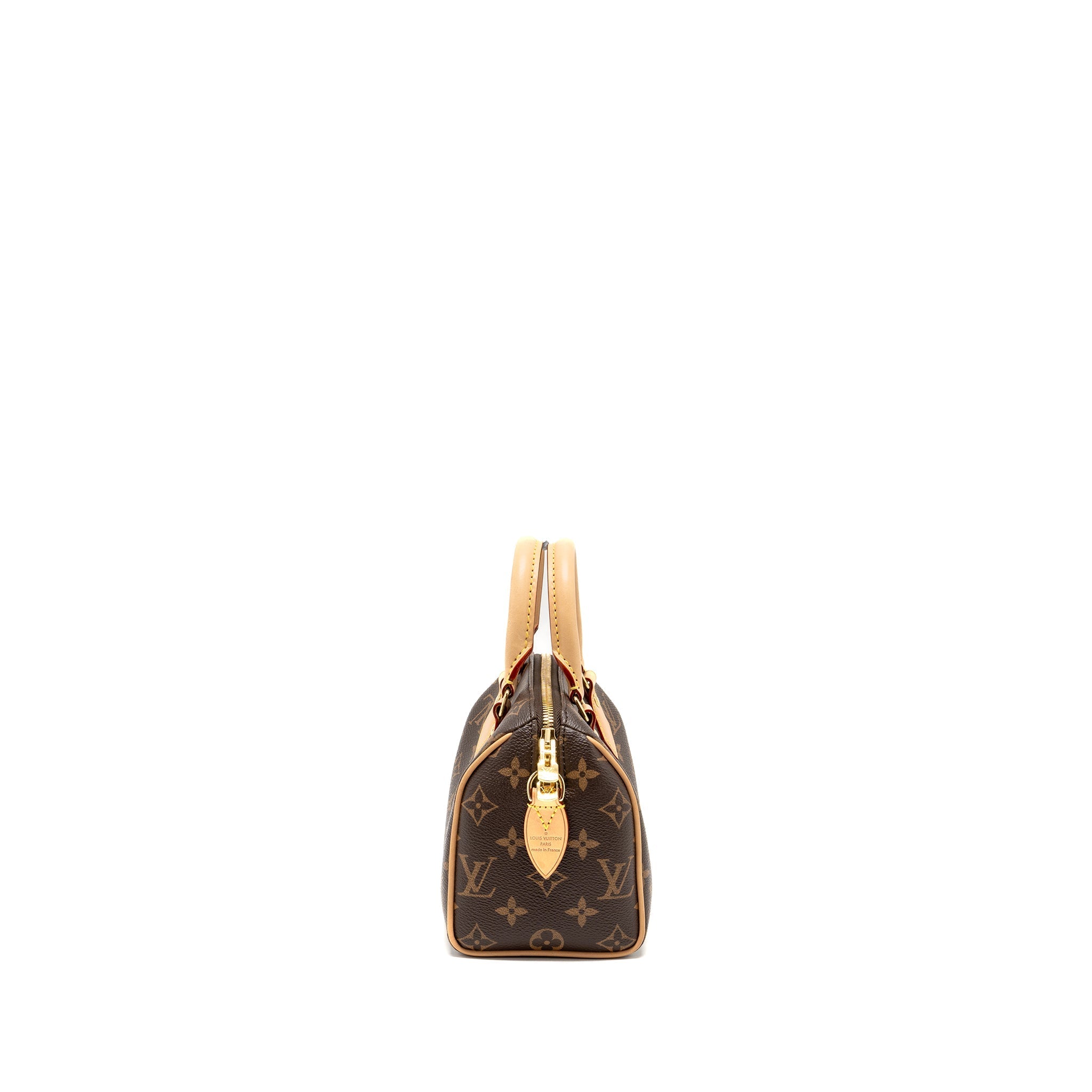 LOUIS VUITTON SPEEDY BANDOULIERE 20 MONOGRAM  CANVAS BLACK STRAP GHW