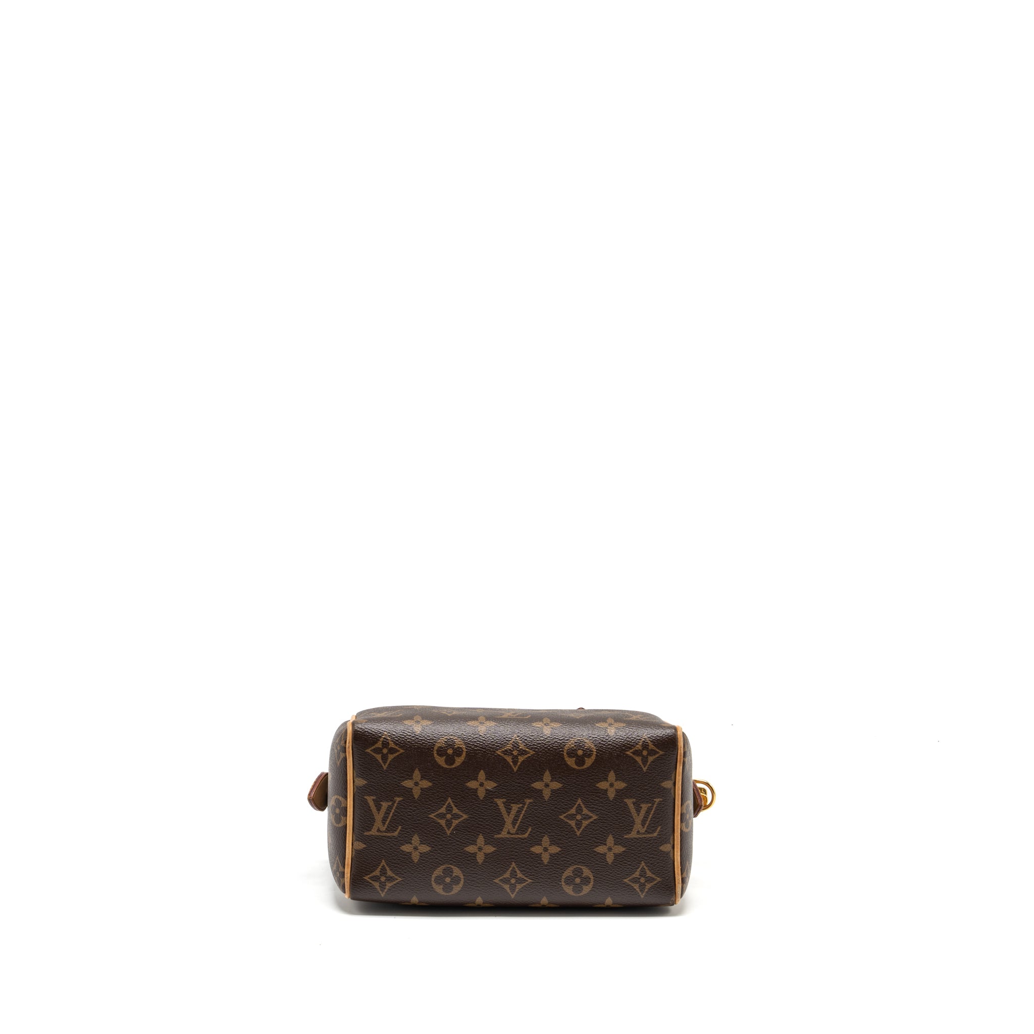 LOUIS VUITTON SPEEDY 20 BANDOULIERE  MONOGRAM CANVAS BLACK STRAP GHW