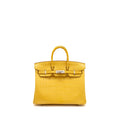 HERMES BIRKIN 25 ALLIGATOR MISSISSIPPIENSIS MAT 9D JAUNE AMBRE SHW
