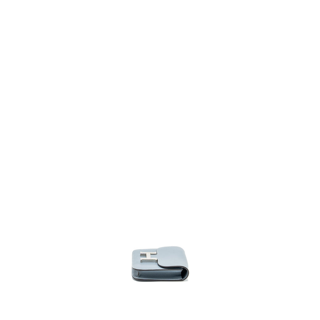 HERMES CONSTANCE SLIM EVERCOLOR J7 BLUE LIN SHW